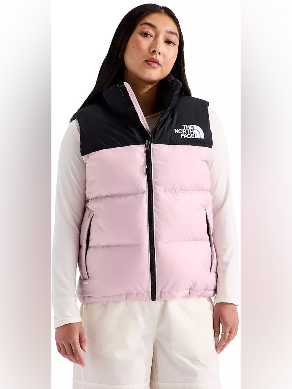 The North Face Women's 1996 Retro Nuptse Vest Pink and Black Sz: S